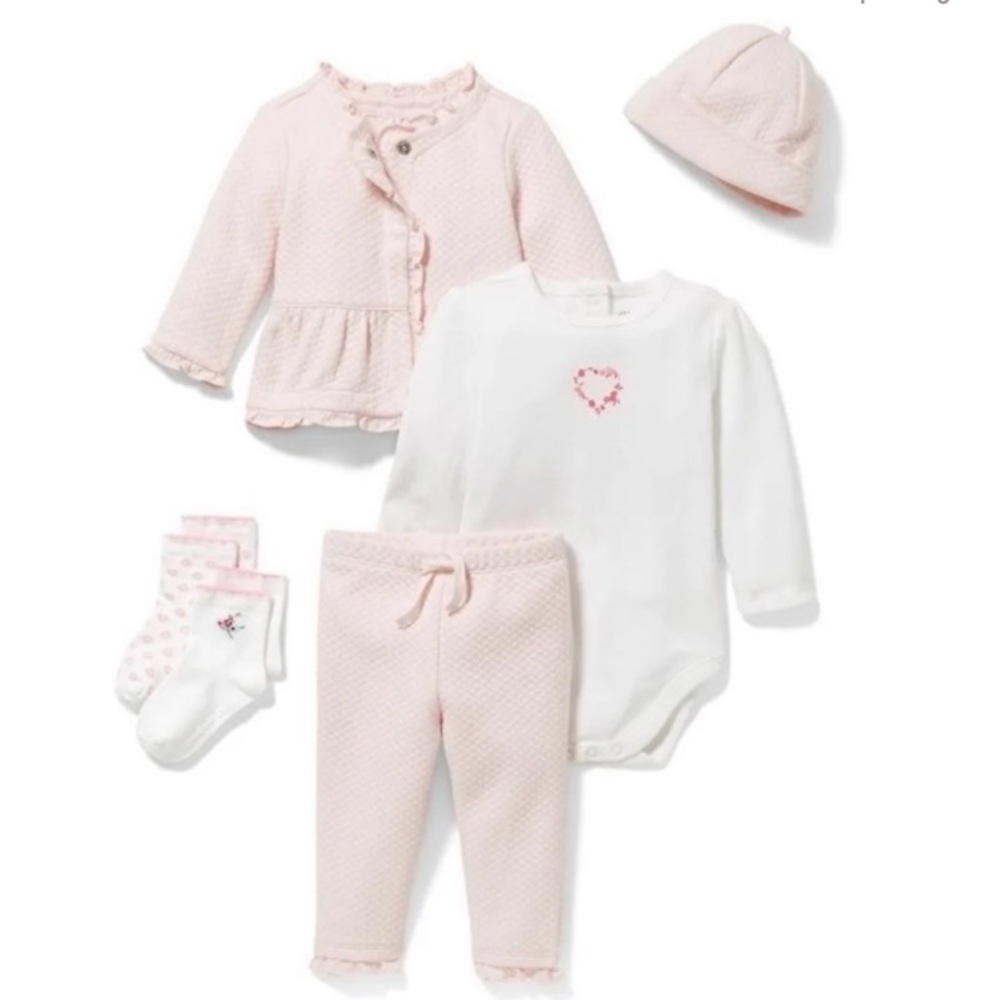 Janie and Jack 5-piece baby girl 6-12mo